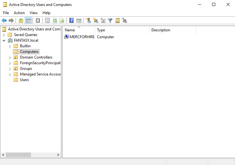 AD Updated Computers OU