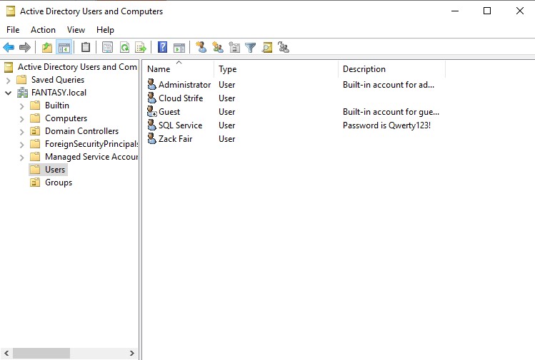 Active Directory Users OU Finalized