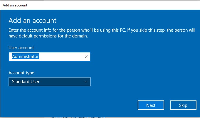 Windows 10 Join Domain Skip