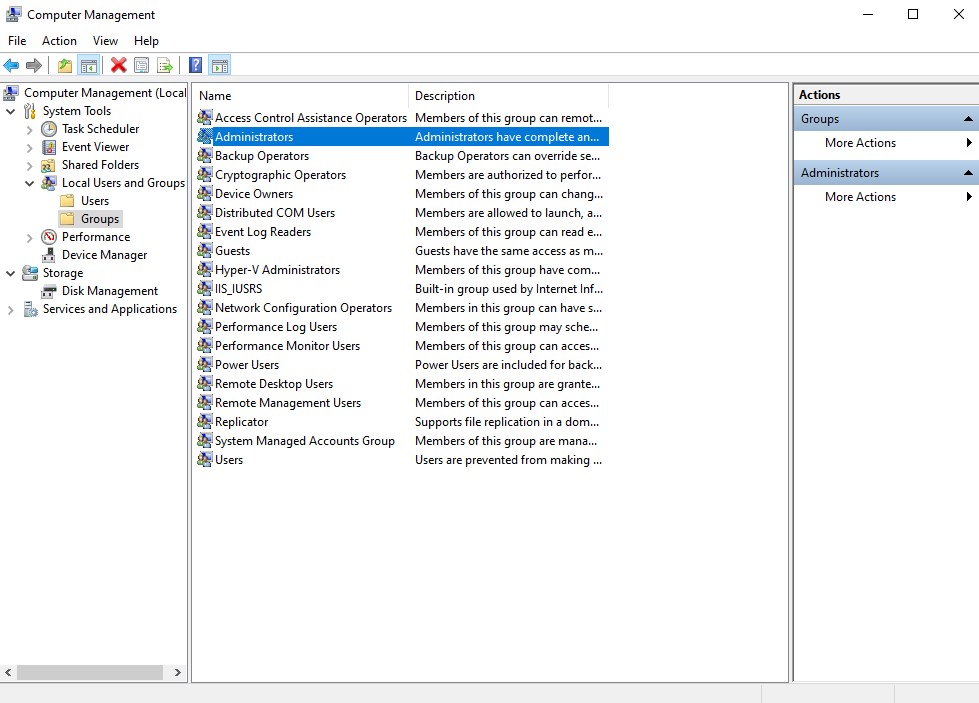 Windows 10 Search Computer Management