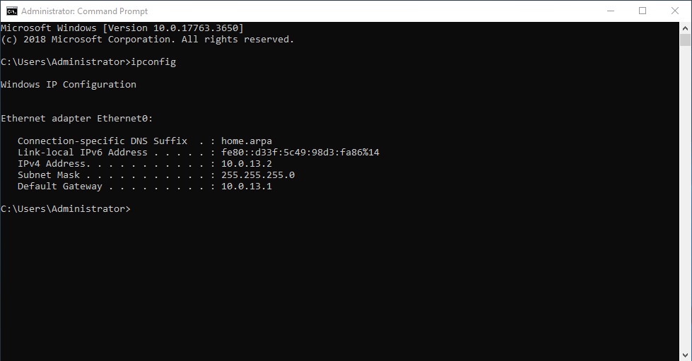 Windows Server Connection Test