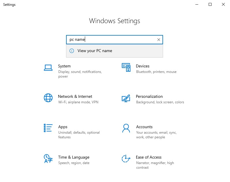 Windows Server Search PC Name