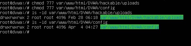 DVWA Config Permissions