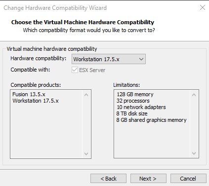 Metasploitable2 Workstation Compatibility