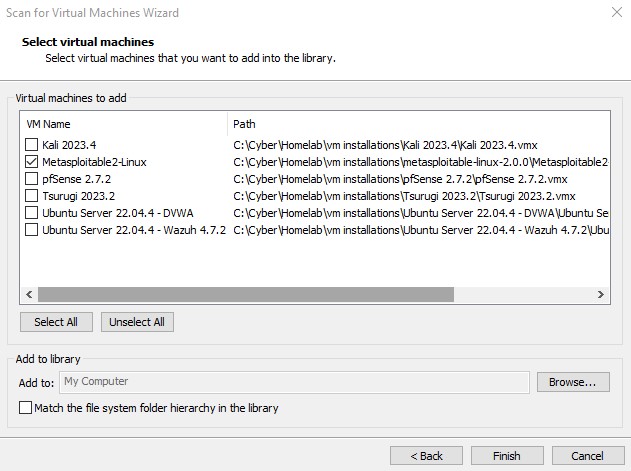 Metasploitable2 Scan