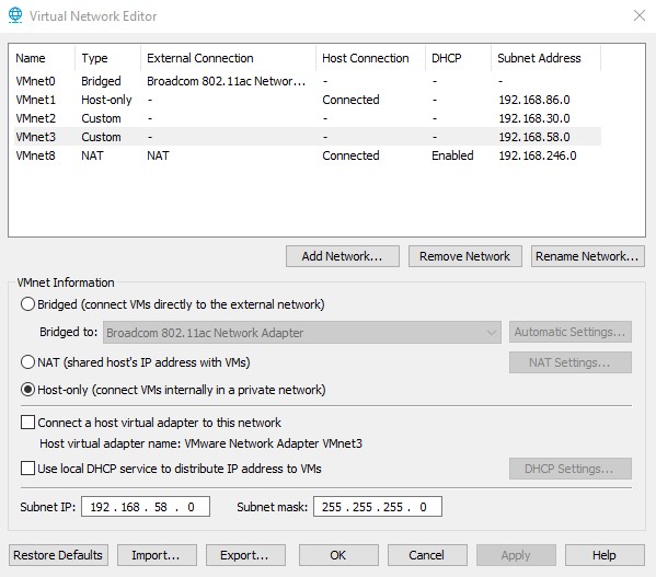VMnet2 & 3 Configuration