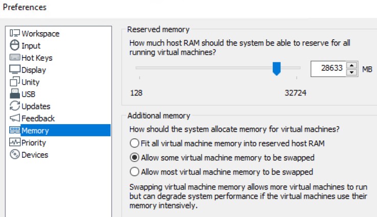 VMWare Memory Allocation