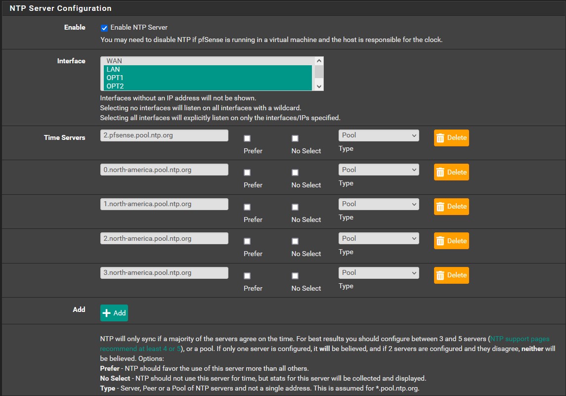NTP Configuration