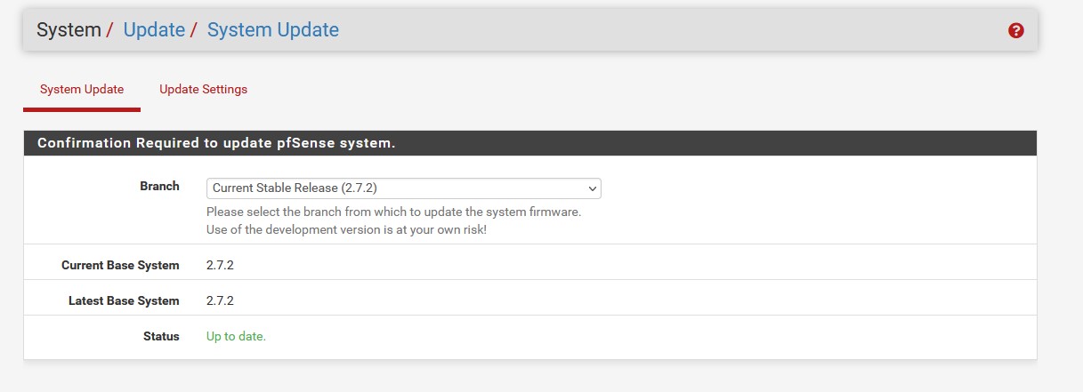 webConfigurator System Updates